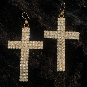 Tanya Henry cross earrings